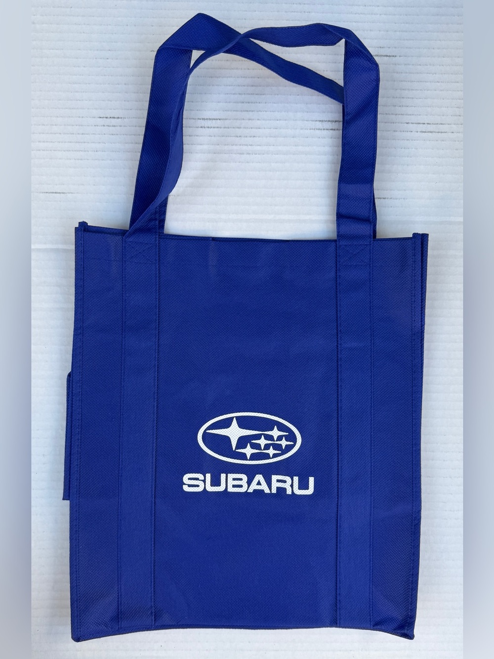 Reusable Subaru Branded Shopping Tote Bag Blue